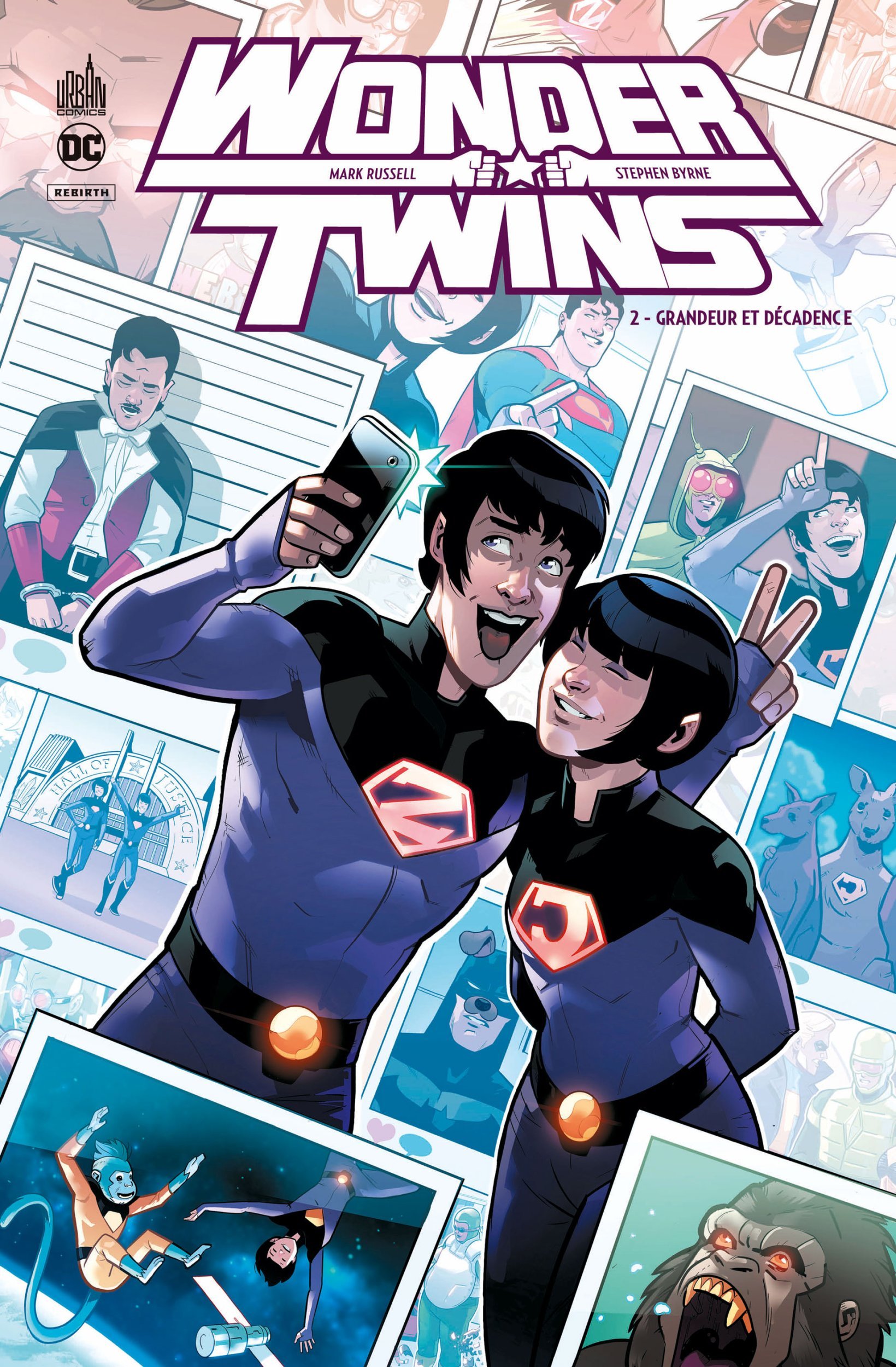 Wonder Twins  - Tome 2 - Russell Mark Russell Mark, Byrne Stephen Byrne Stephen, Russell Mark , Byrne Stephen  - URBAN COMICS