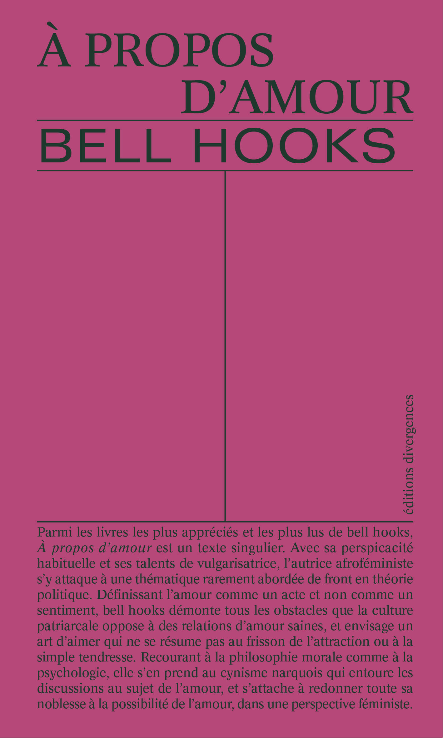 A propos d'amour - Hooks Bell - DIVERGENCES