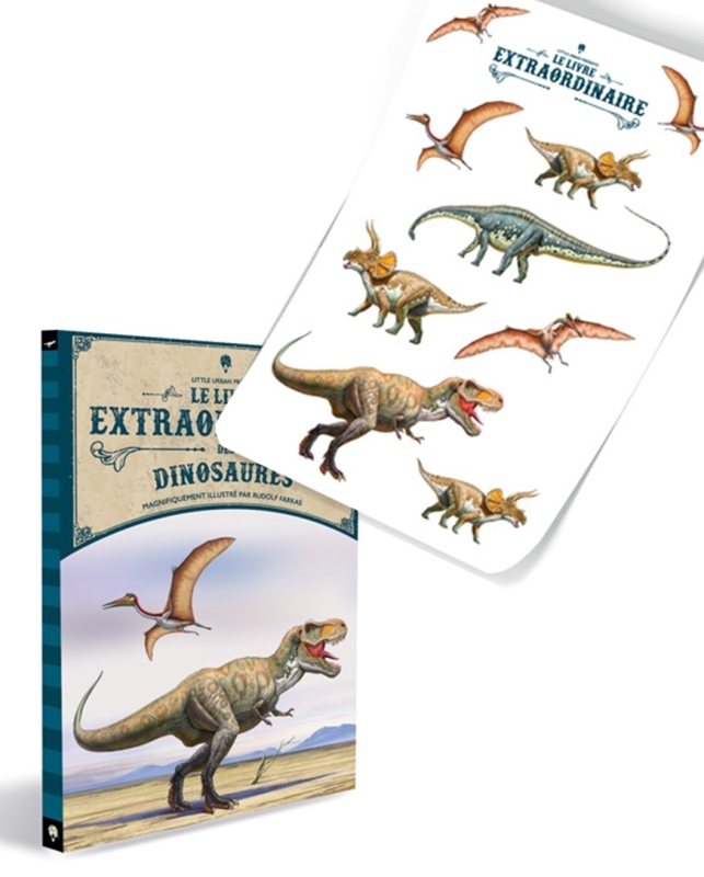 Pack Livre extraordinaire des dinosaures + stickers - XXX - LITTLE URBAN