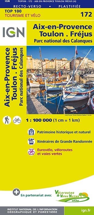 Top100172 Aix-En-Provence/Marseille/Frejus  1/100.000 - XXX - IGN