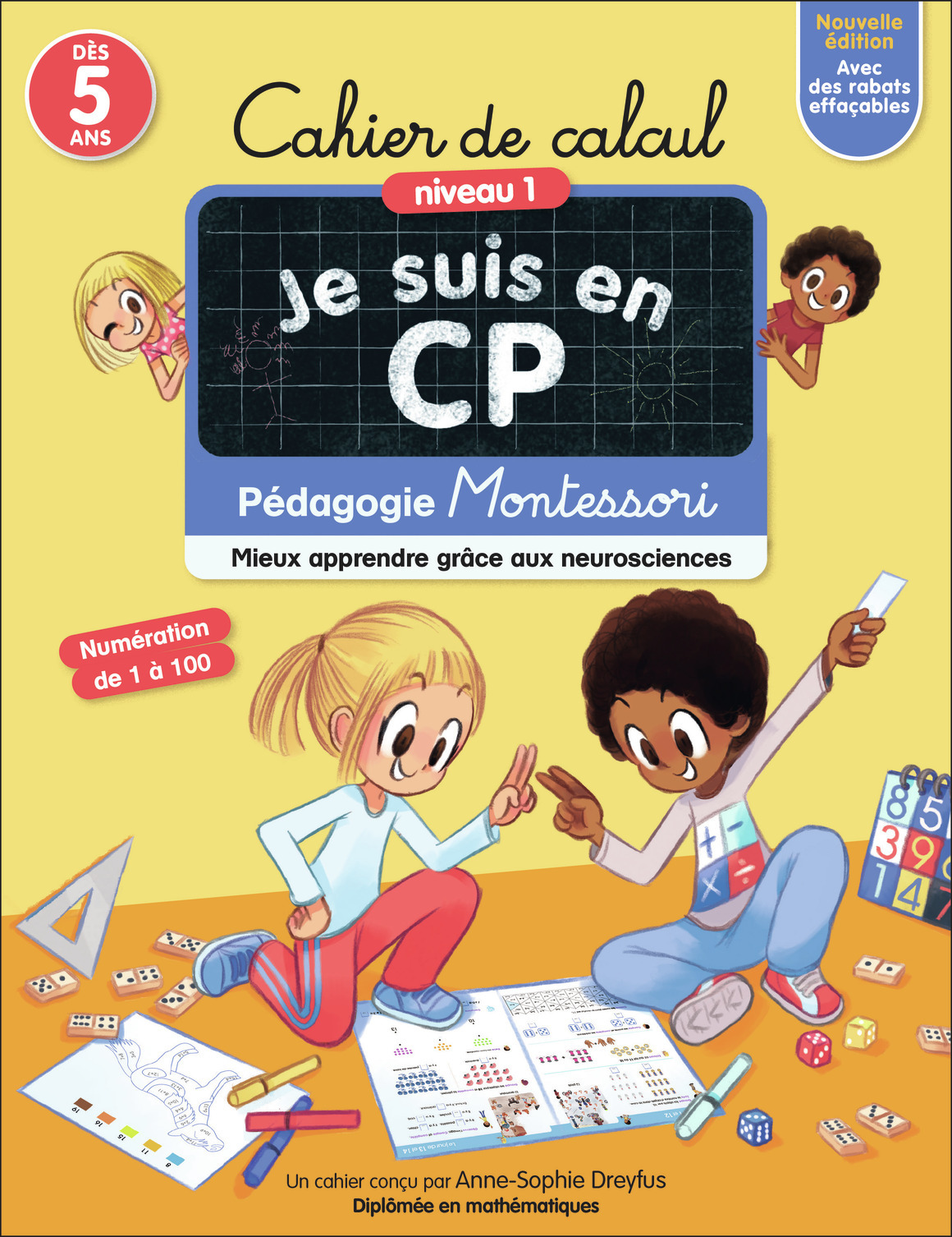 Je suis en CP - Cahier de Calcul - Niveau 1 - Dreyfus Anne-Sophie, Ristord Emmanuel - PERE CASTOR