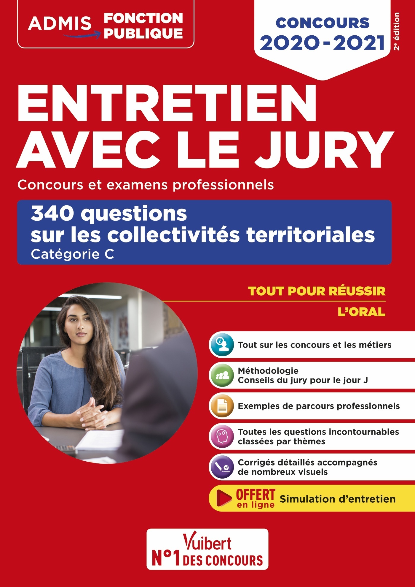 Entretien avec le jury - 340 questions sur les collectivités territoriales - Catégorie C - Geninasca Fabienne - VUIBERT