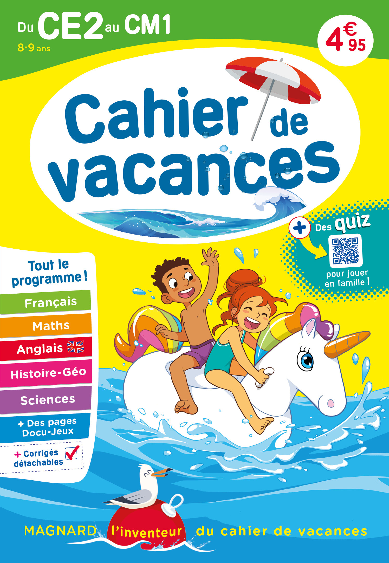 Cahier de vacances 2024, du CE2 vers le CM1 8-9 ans - XXX - MAGNARD