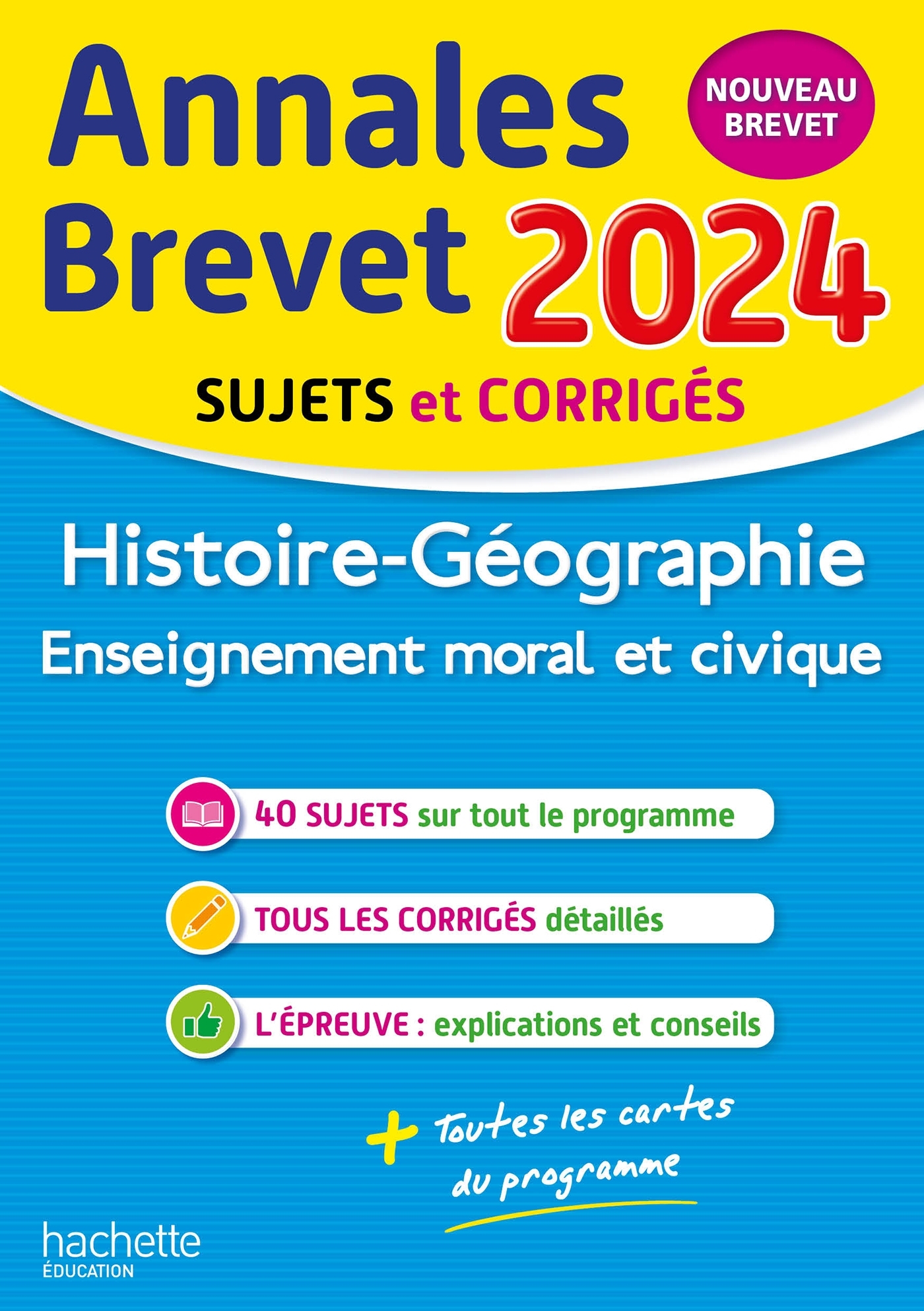 Annales BREVET 2024 - Histoire-géo-EMC - Saïsse Christophe - HACHETTE EDUC