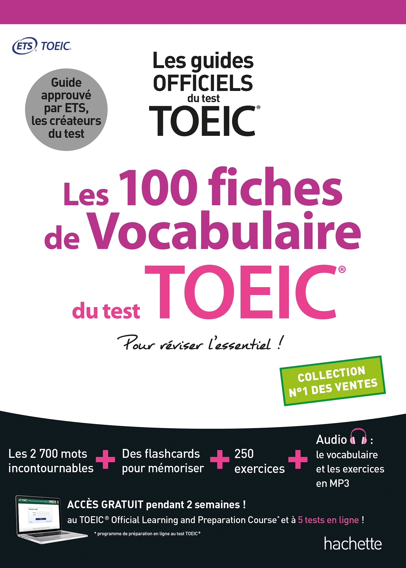 Les 100 fiches de vocabulaire du test TOEIC® (conforme au nouveau test TOEIC) -   - HACHETTE EDUC