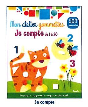 Je compte de 1 à 20 - Mon atelier gommettes - Collectif  - PICCOLIA