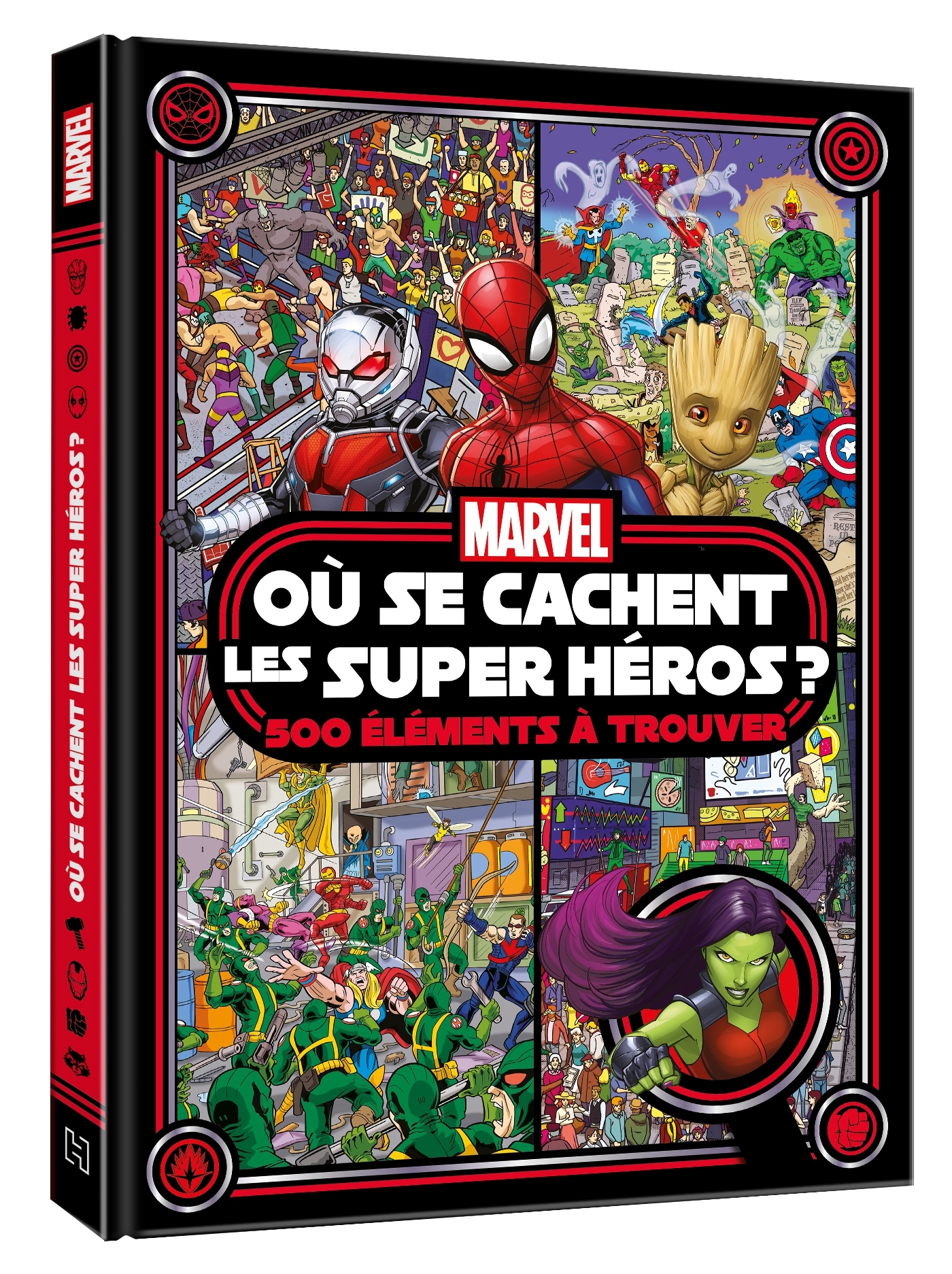 MARVEL - Où se cachent les Super Héros ? 500 éléments à trouver - Cherche et trouve - XXX - DISNEY HACHETTE