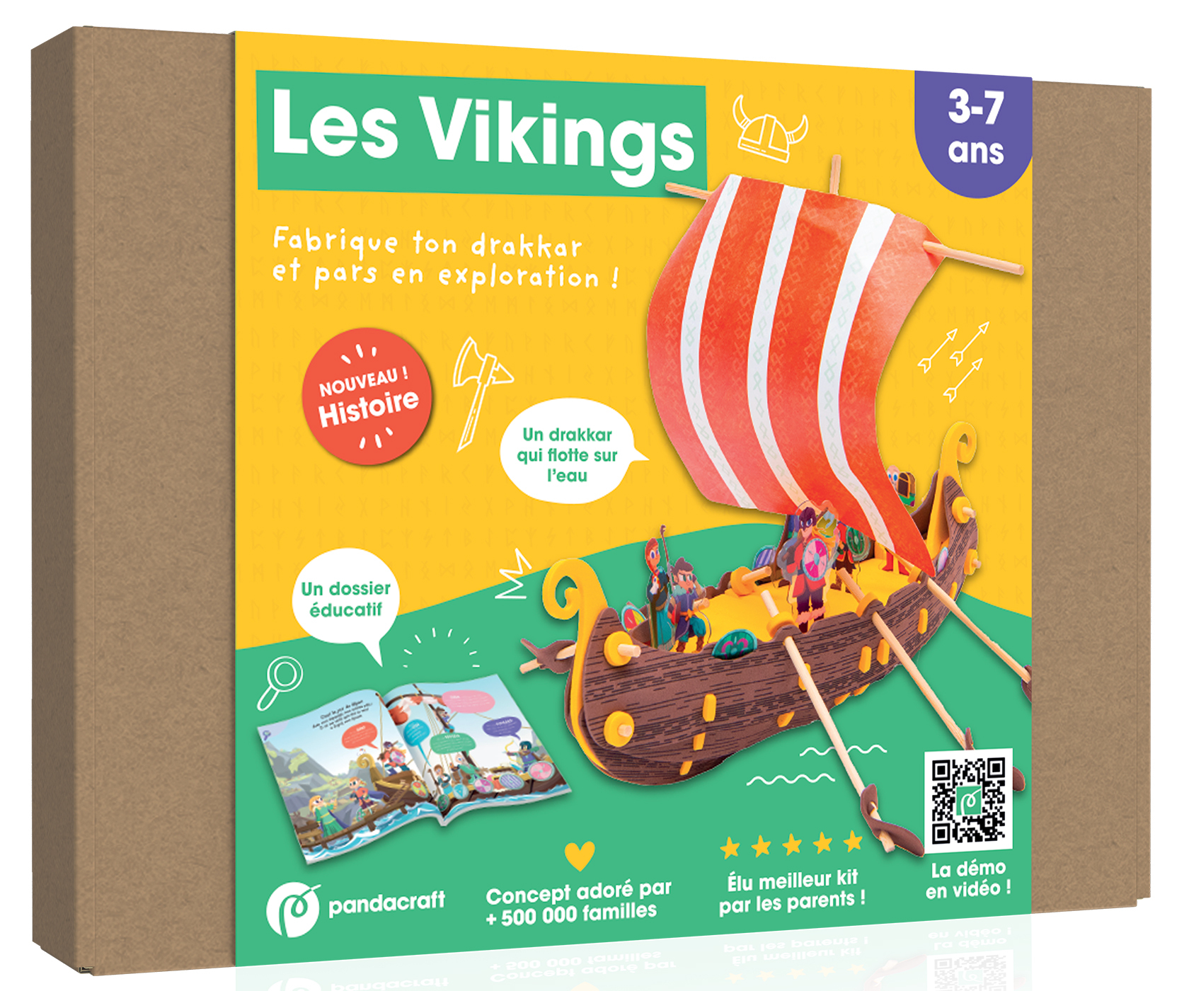 Les Vikings - kit ludo-éducatif 3-7 ans - XXX - PANDACRAFT