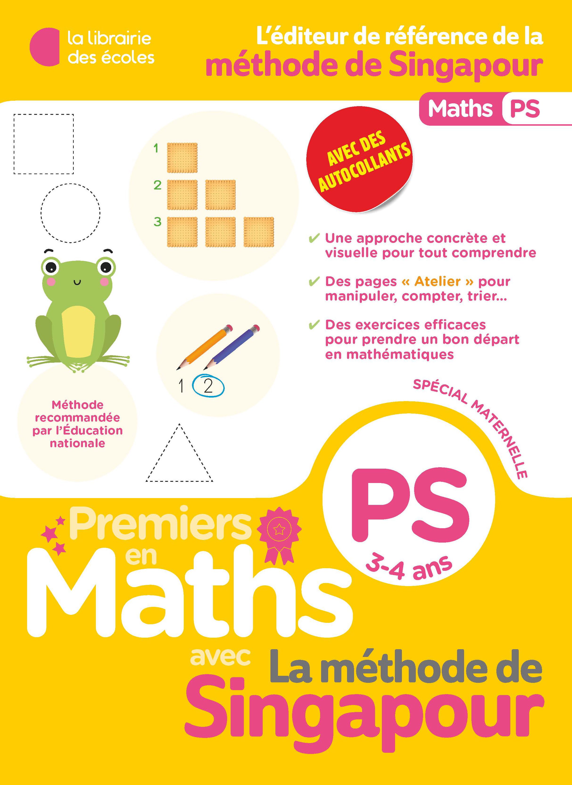 Premiers en maths - Méthode de singapour PS - XXX - LIB DES ECOLES