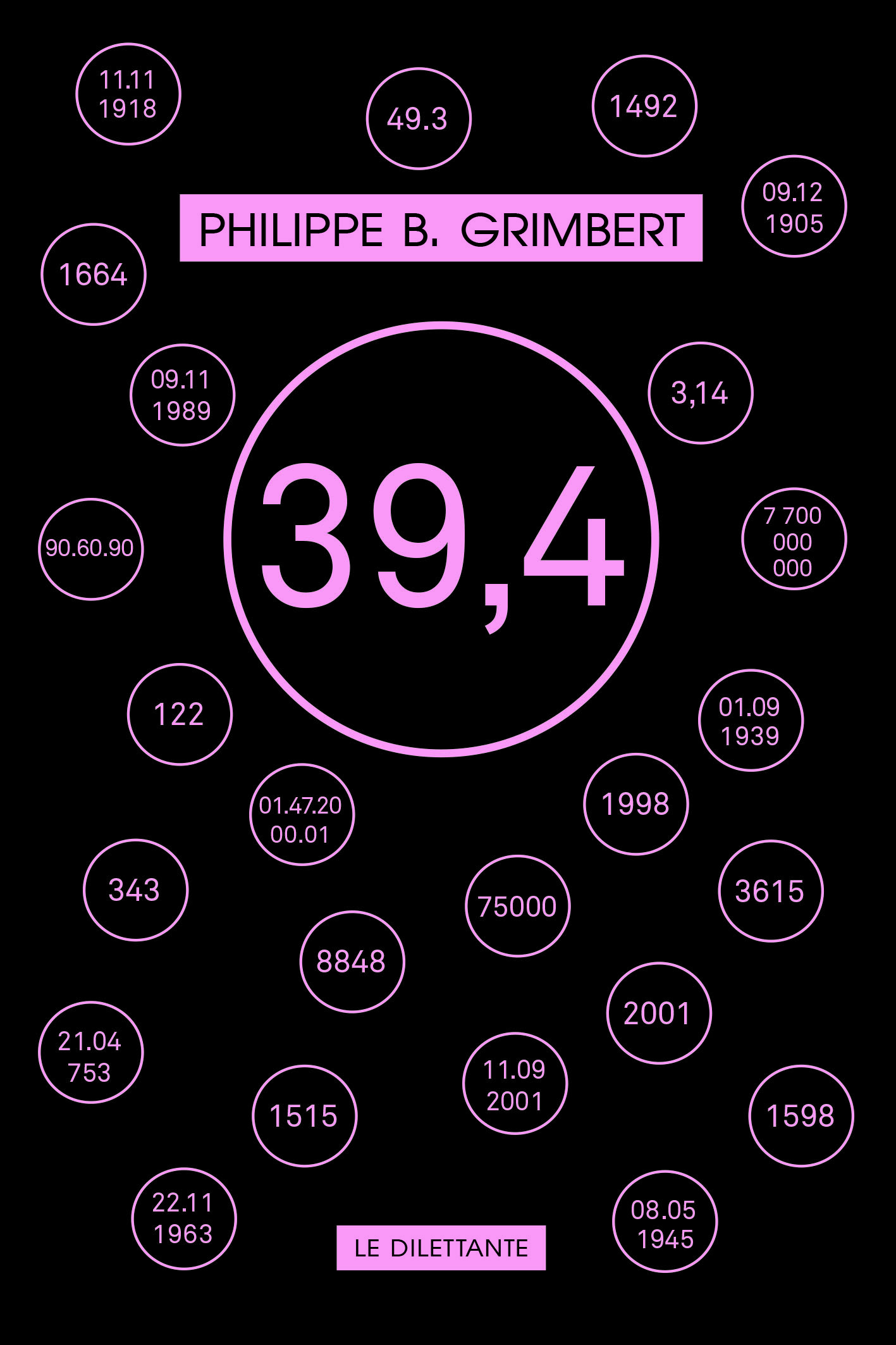 39,4 - B.grimbert philippe , Grimbert Philippe B., Cazaubon Camille - LE DILETTANTE