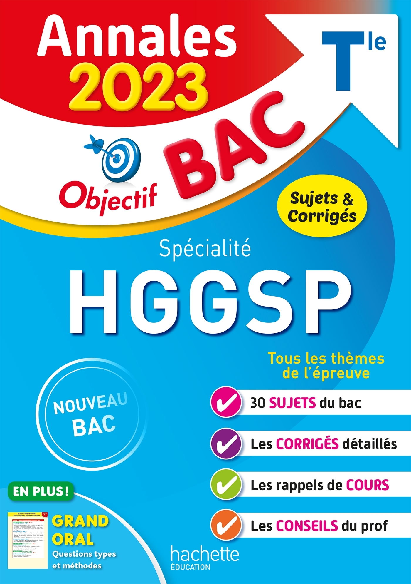 Annales Objectif BAC 2023 - Spécialité HGGSP - Léonard Arnaud - HACHETTE EDUC