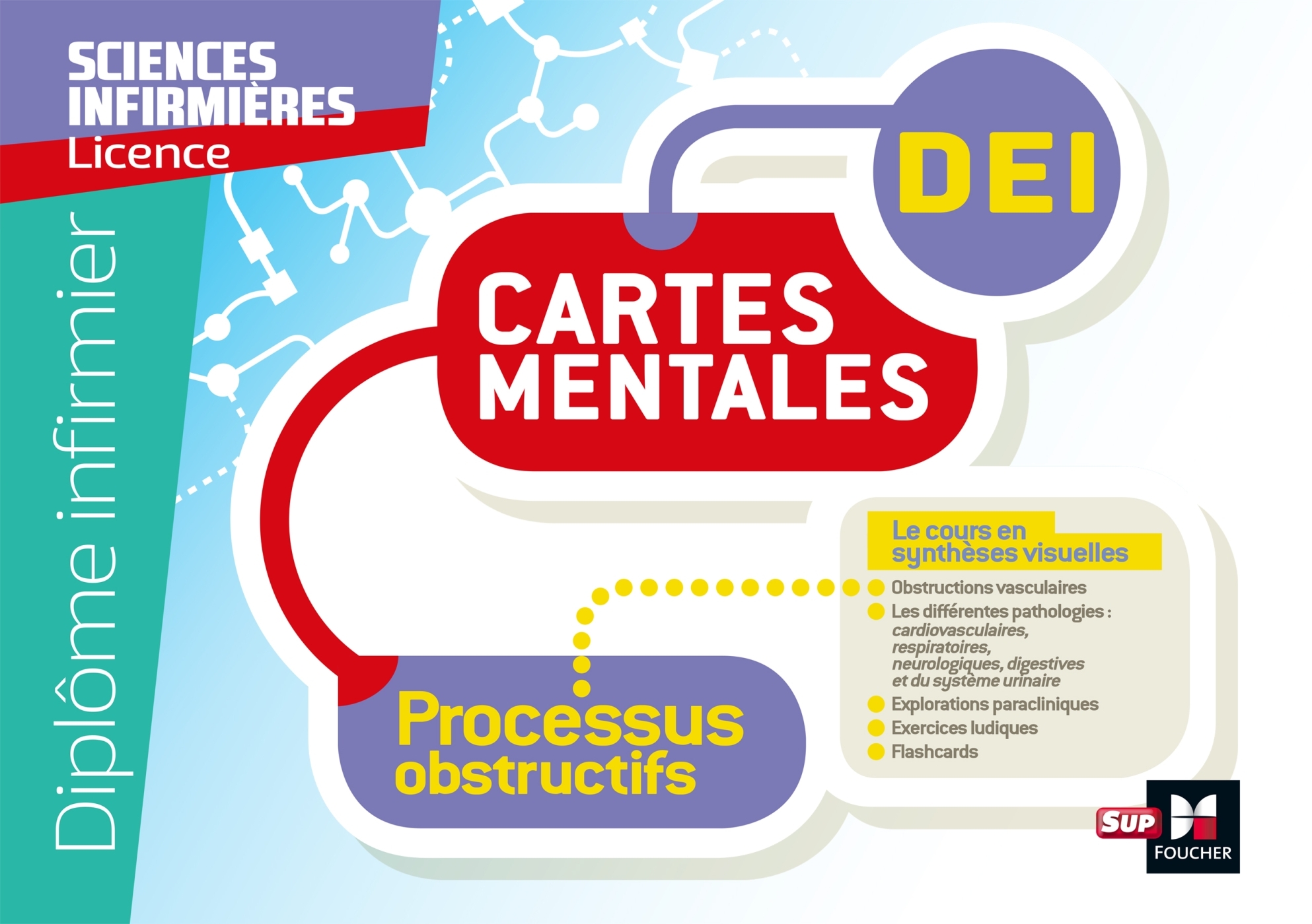 Diplôme Infirmier - IFSI - Cartes mentales - UE 2.8 - Processus obstructifs - Faure Sandrine, Bachelier Emmanuel, Radigon Magali, Rioux Yann, Vande Kerkhove Laurent, Riou Yann - FOUCHER