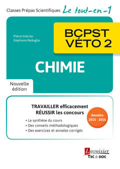 Chimie BCPST-VÉTO 2 (2° Éd.) - Grécias Pierre, Rédoglia Stéphane, TECHNIQUE et DOC  - TECHNIQUE & DOC