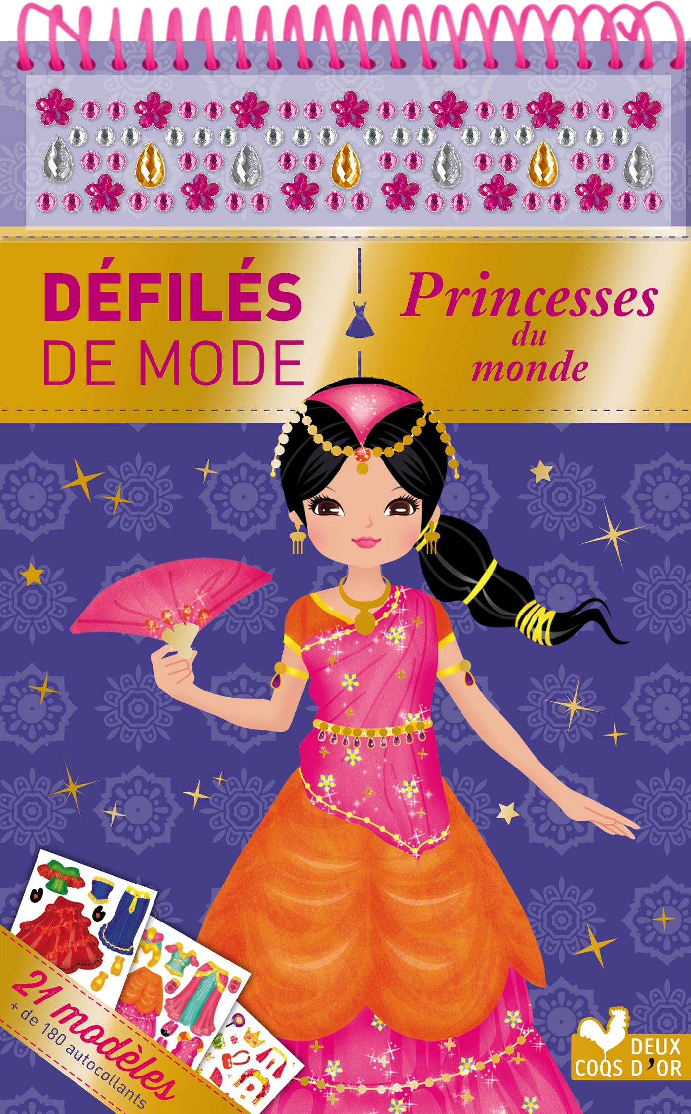 Princesses du monde - bloc à spirale - Dérodit Clémentine - DEUX COQS D OR