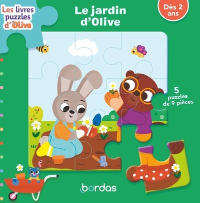 Les livres-puzzles Olive - Le jardin d'Olive - Vautier Vanessa - BORDAS