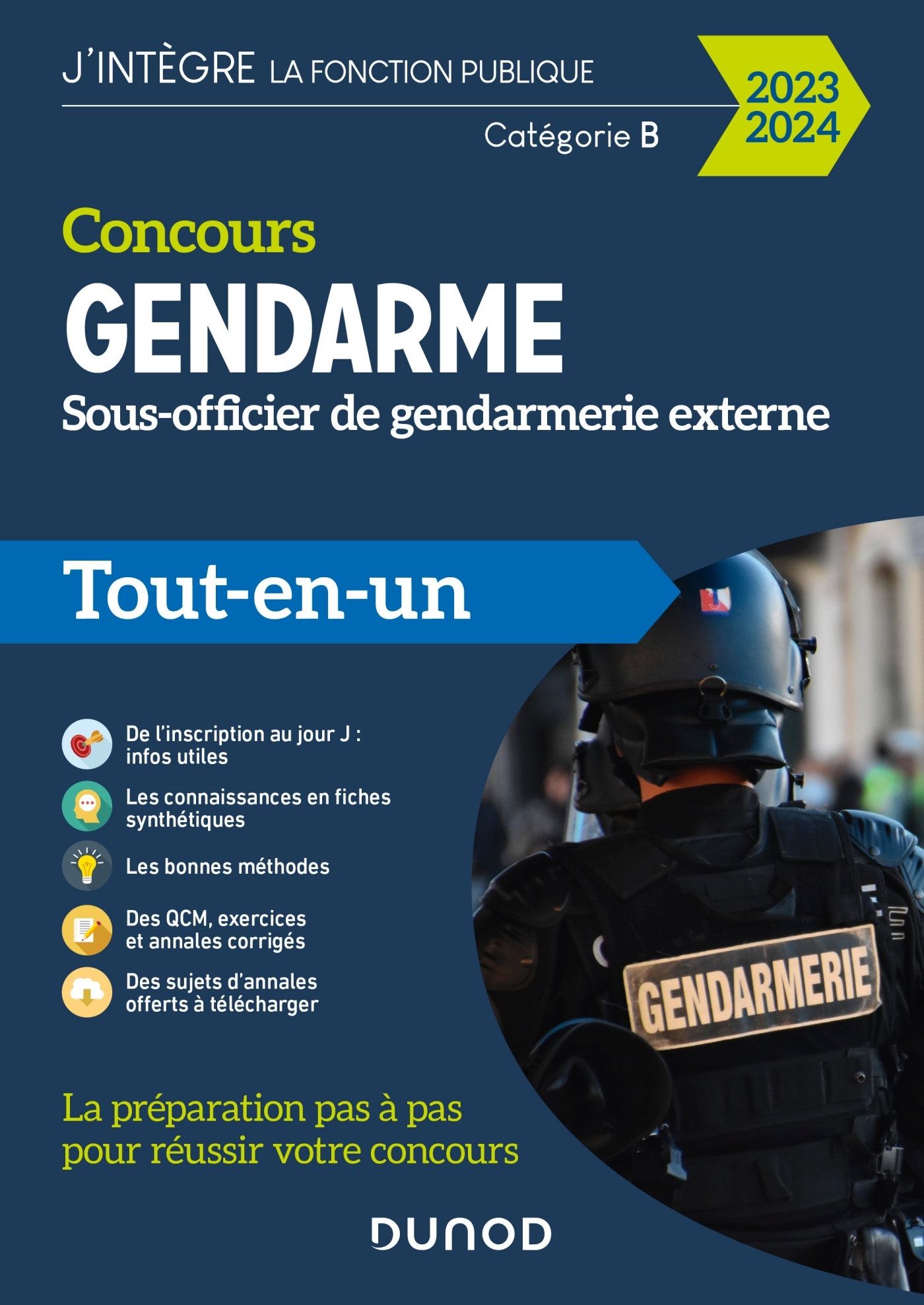 Concours Gendarme - Sous-officier de gendarmerie externe - 2023/2024 - Priet Benoît, Pelletier Corinne, BOISMOREAU Rénald, Couarc'h Thibault, Capestan Isabelle, Grenier Nicolas, Groga Jean Marc, Rosard Frédéric - DUNOD