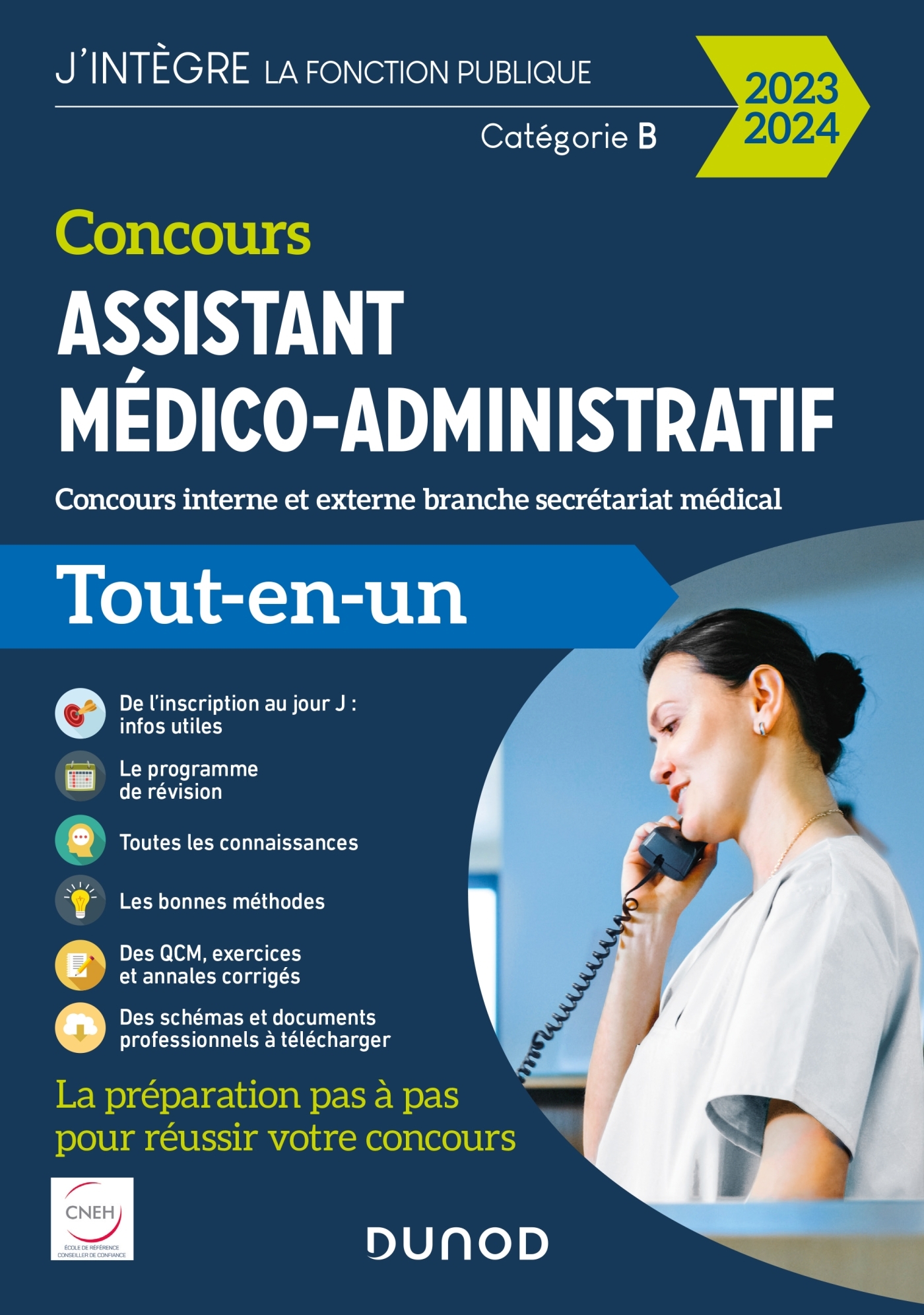 Concours Assistant médico-administratif 2023-2024 - Tout-en-un - Poppe Clothilde, Daigneau Martine - DUNOD