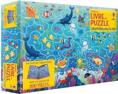 Labyrinthes sous la mer - Coffrets Livre et puzzle - Smith Sam, Danilova Valeria, Rumiz Susanna, The boy Fitz Hammond The boy Fitz Hammond, Julve Òscar, Robins Wesley, Thomas Claire, Lefebvre Claire, The boy Fitz Hammond  - USBORNE