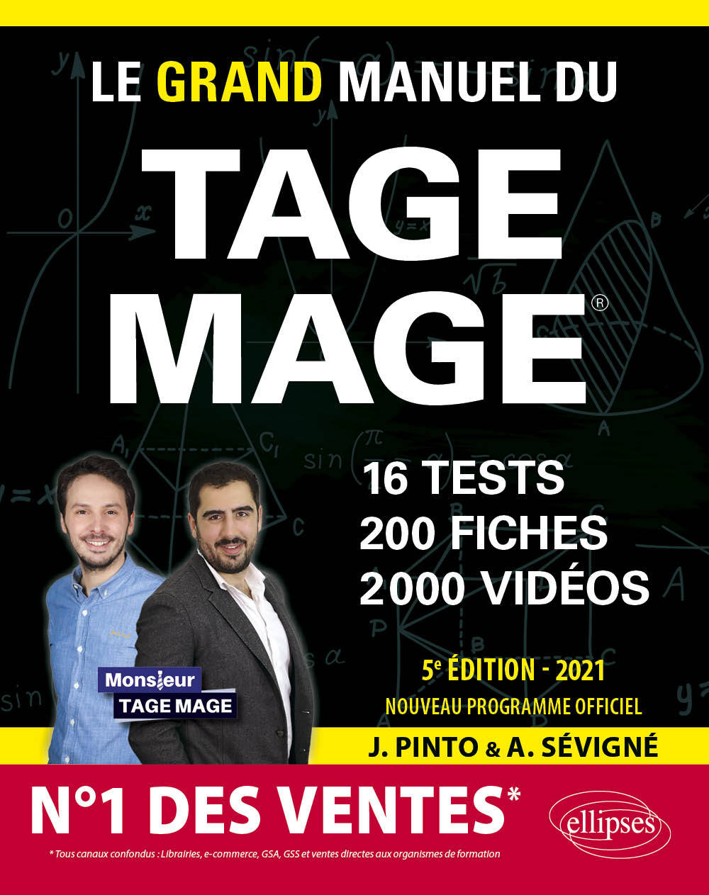 Le Grand Manuel du TAGE MAGE – N°1 DES VENTES – 16 tests blancs + 200 fiches de cours + 2000 vidéos – Édition 2021 - Pinto Joachim, Sevigne Arnaud - ELLIPSES