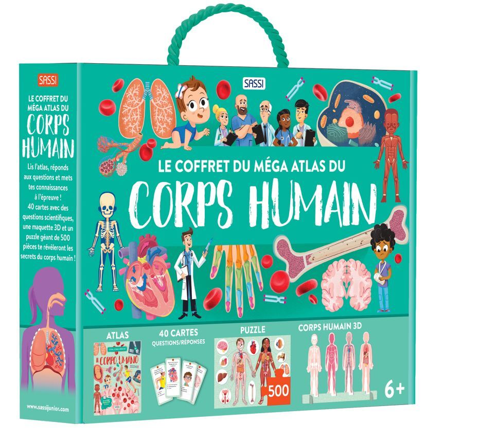 Le coffret du méga atlas du corps humain - Fabris Nadia, Cerato Mattia, Lechevalier Jérôme - SASSI