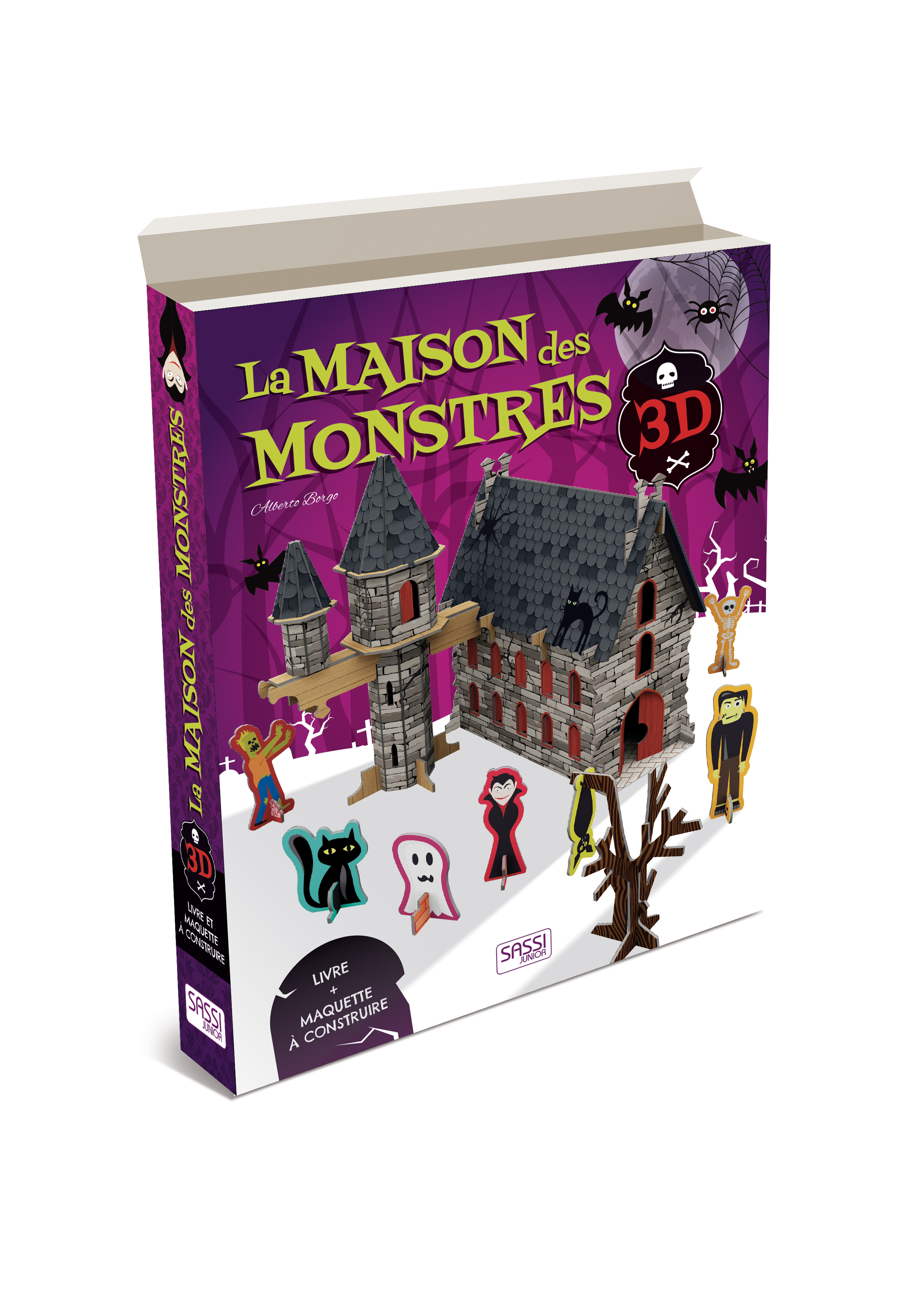 Livre et maquette 3D - La maison des monstres 3D - Trevisan Irena - SASSI