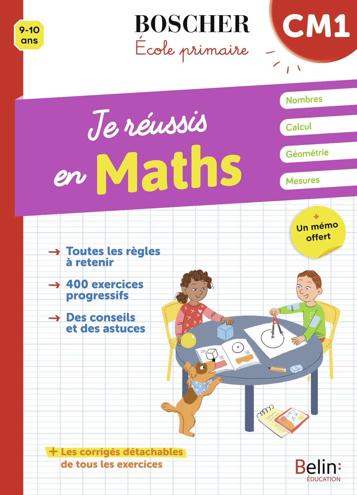 Je réussis en maths CM1 - Schwab Véronique, Cuttoli Christine - BELIN EDUCATION