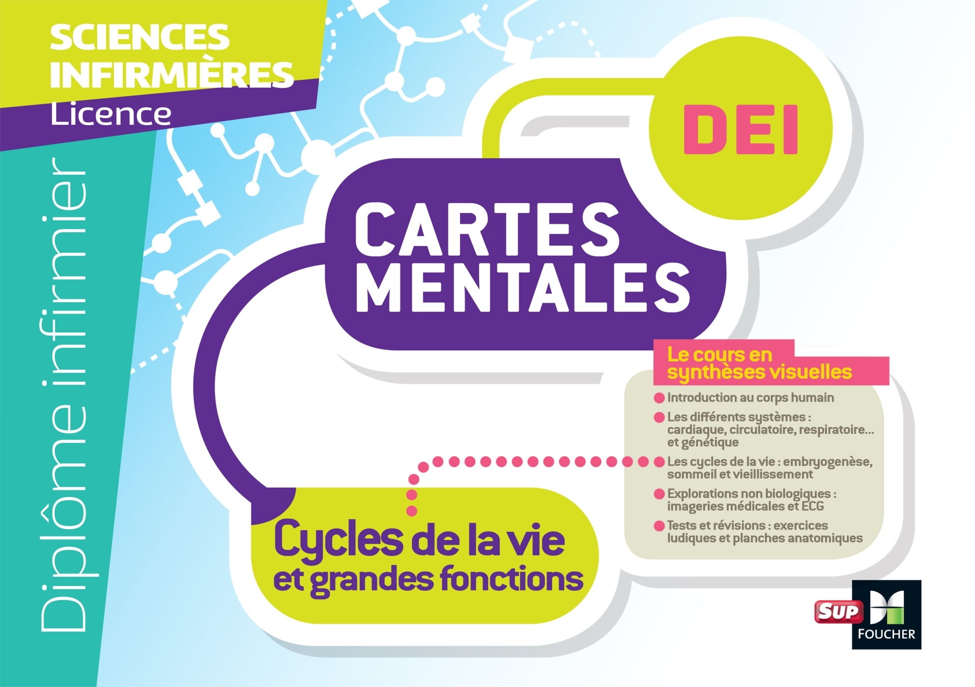 Diplôme Infirmier - IFSI - Cartes mentales - UE 2.2 - Cycles de la vie - Faure Sandrine, Bourgeois Patrice, Fumelli Giovanni, Radigon Magali, Espinosa Hugo - FOUCHER