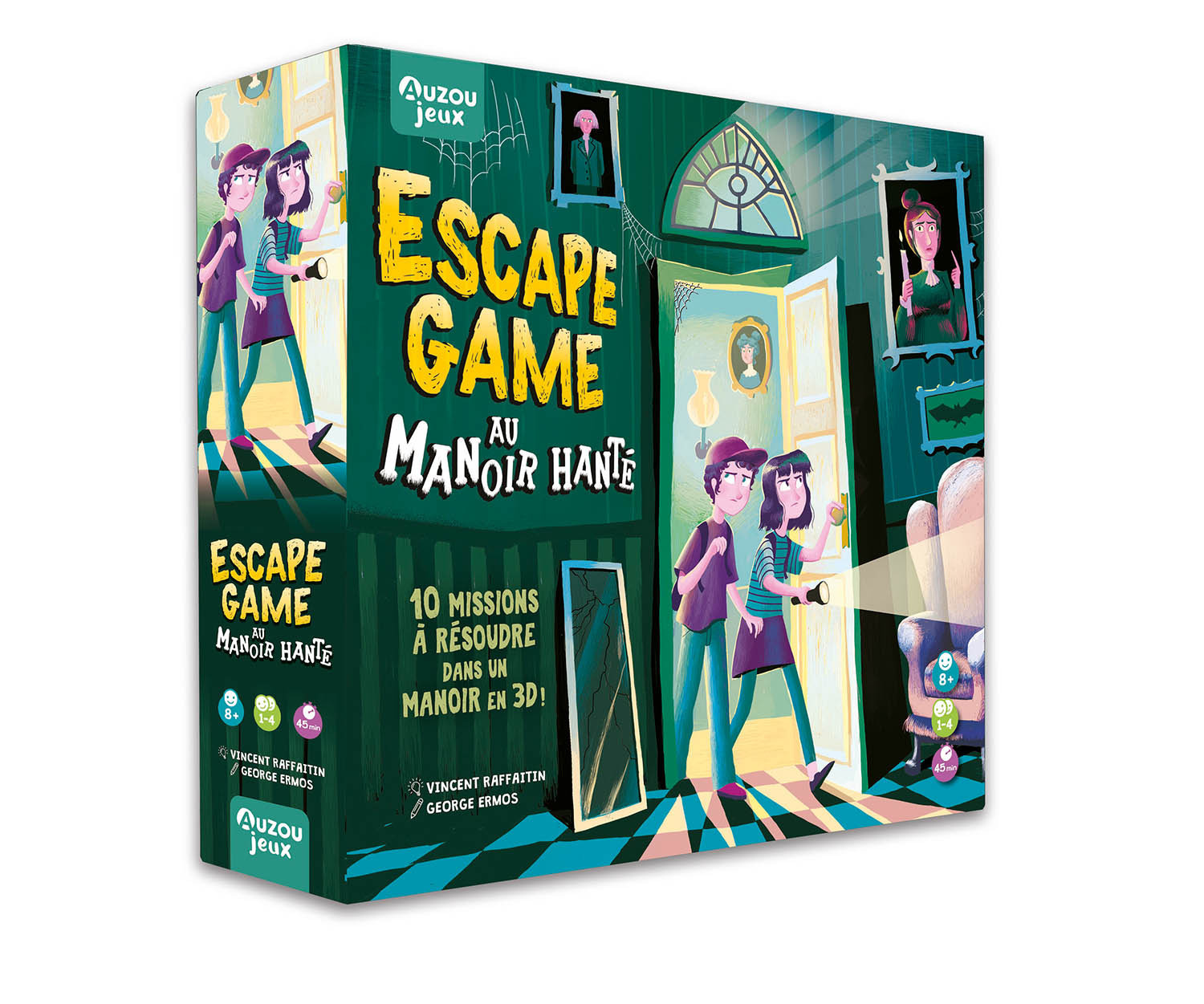 ESCAPE GAME AU MANOIR HANTÉ - Raffaitin Vincent, Ermos George - AUZOU