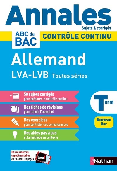 Annales Bac 2024 Allemand Terminale - Corrigé - Gauducheau Pierre - NATHAN