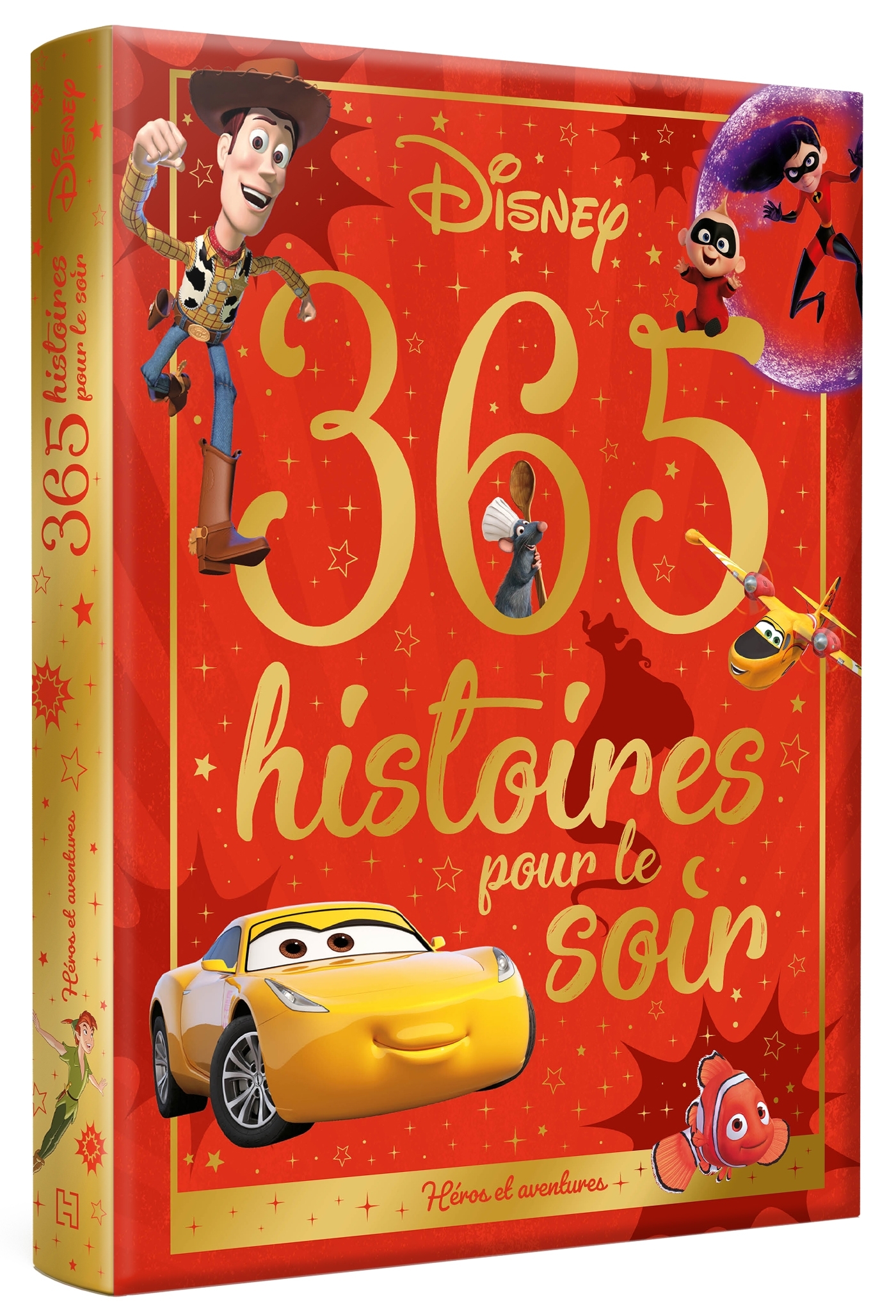 DISNEY - 365 Histoires pour le soir - Héros et aventures - Collectif  - DISNEY HACHETTE