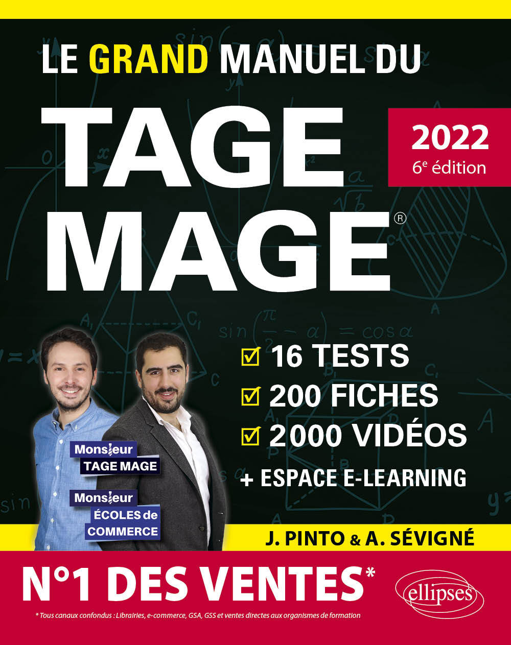 Le Grand Manuel du TAGE MAGE – N°1 DES VENTES – Édition 2022 - Pinto Joachim, Sevigne Arnaud - ELLIPSES