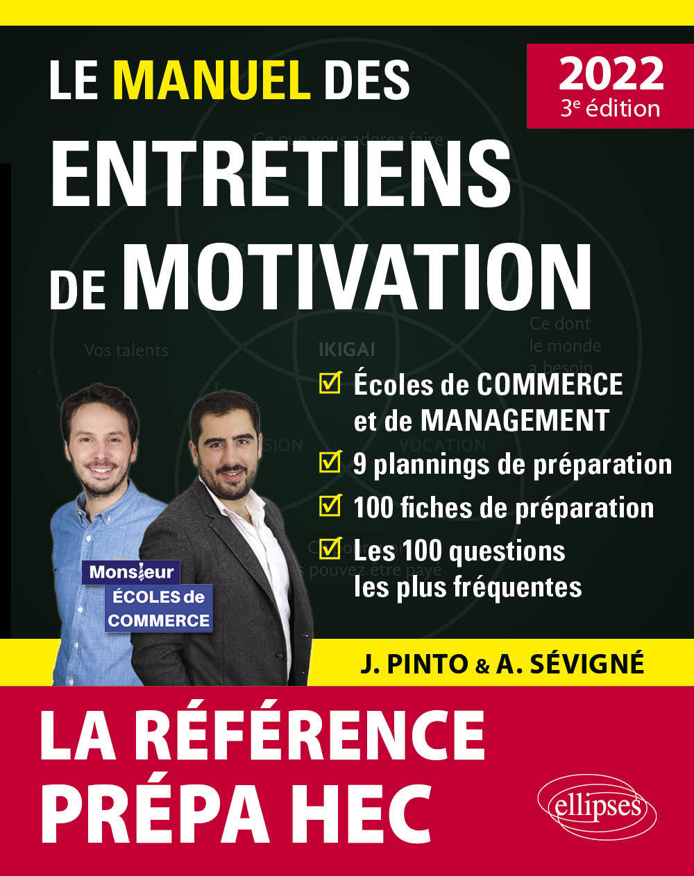 Le Manuel des entretiens de motivation « Prépa HEC » - Concours aux écoles de commerce - Pinto Joachim, Sevigne Arnaud - ELLIPSES