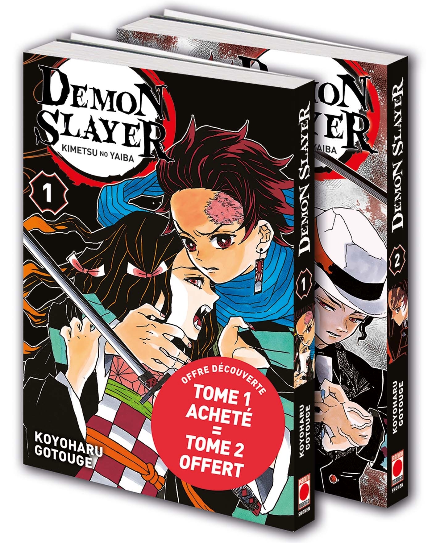 Demon Slayer - Pack découverte T01 & T02 - Koyoharu Gotouge - PANINI