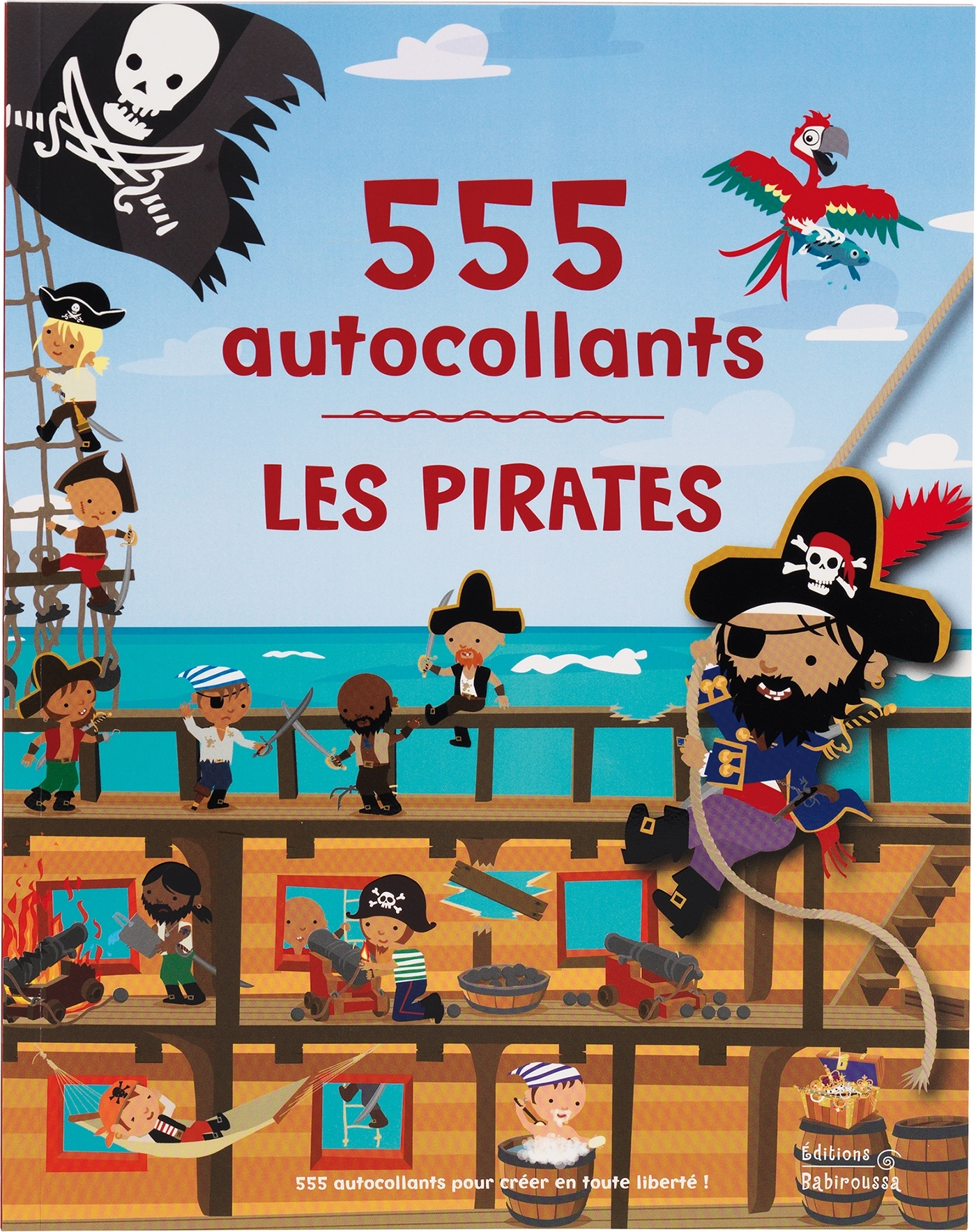 Les Pirates - 555 autocollants - Dan Crisp - GLENAT JEUNESSE