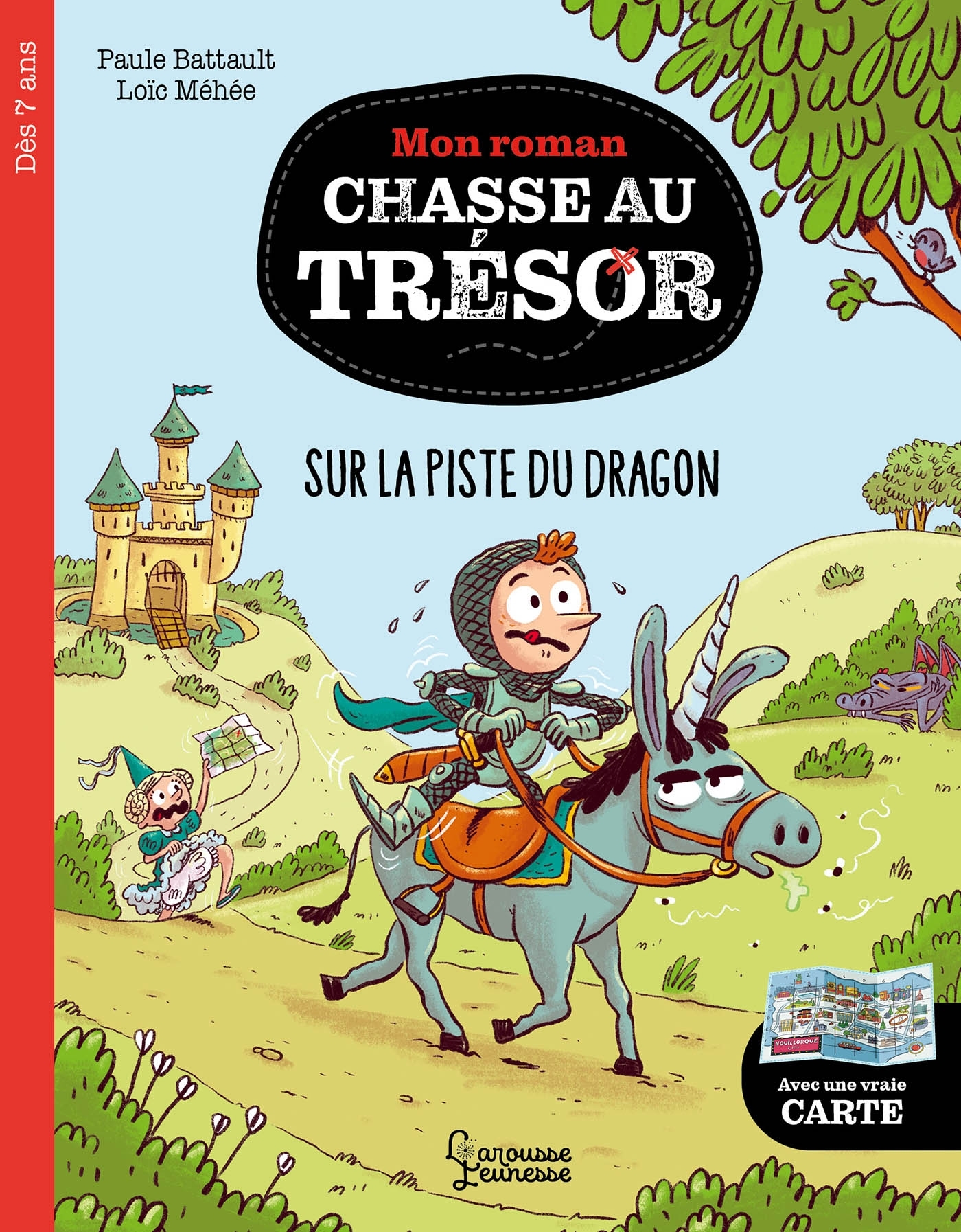 Mon roman CHASSE AU TRESOR -A la recherche du dragon - Paule Battault, Sess Boudebesse, Loïc Méhée - LAROUSSE