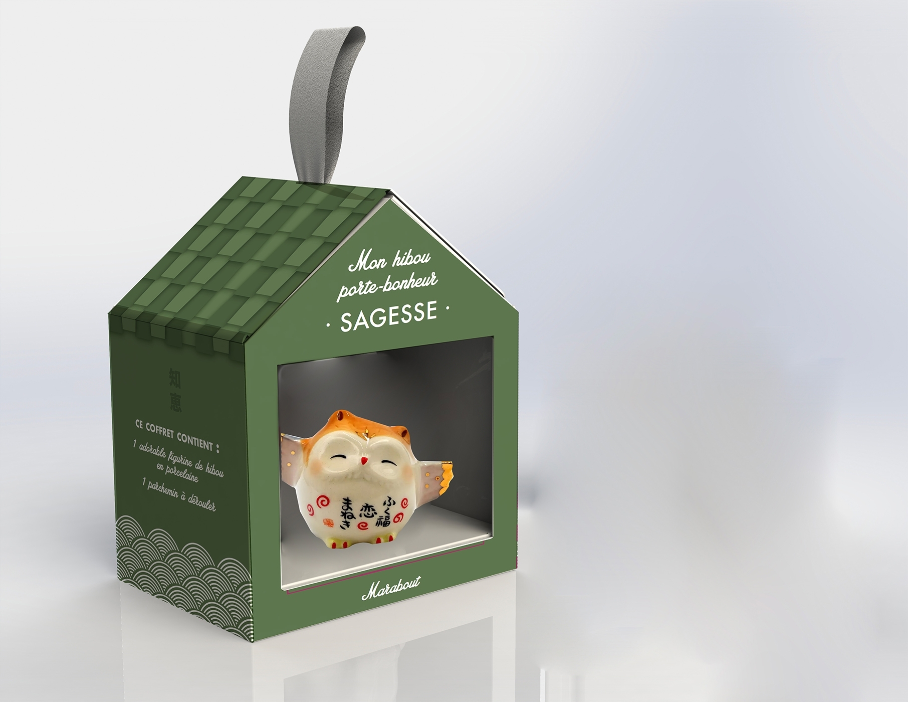 MON HIBOU PORTE-BONHEUR : SAGESSE -  Collectif - MARABOUT