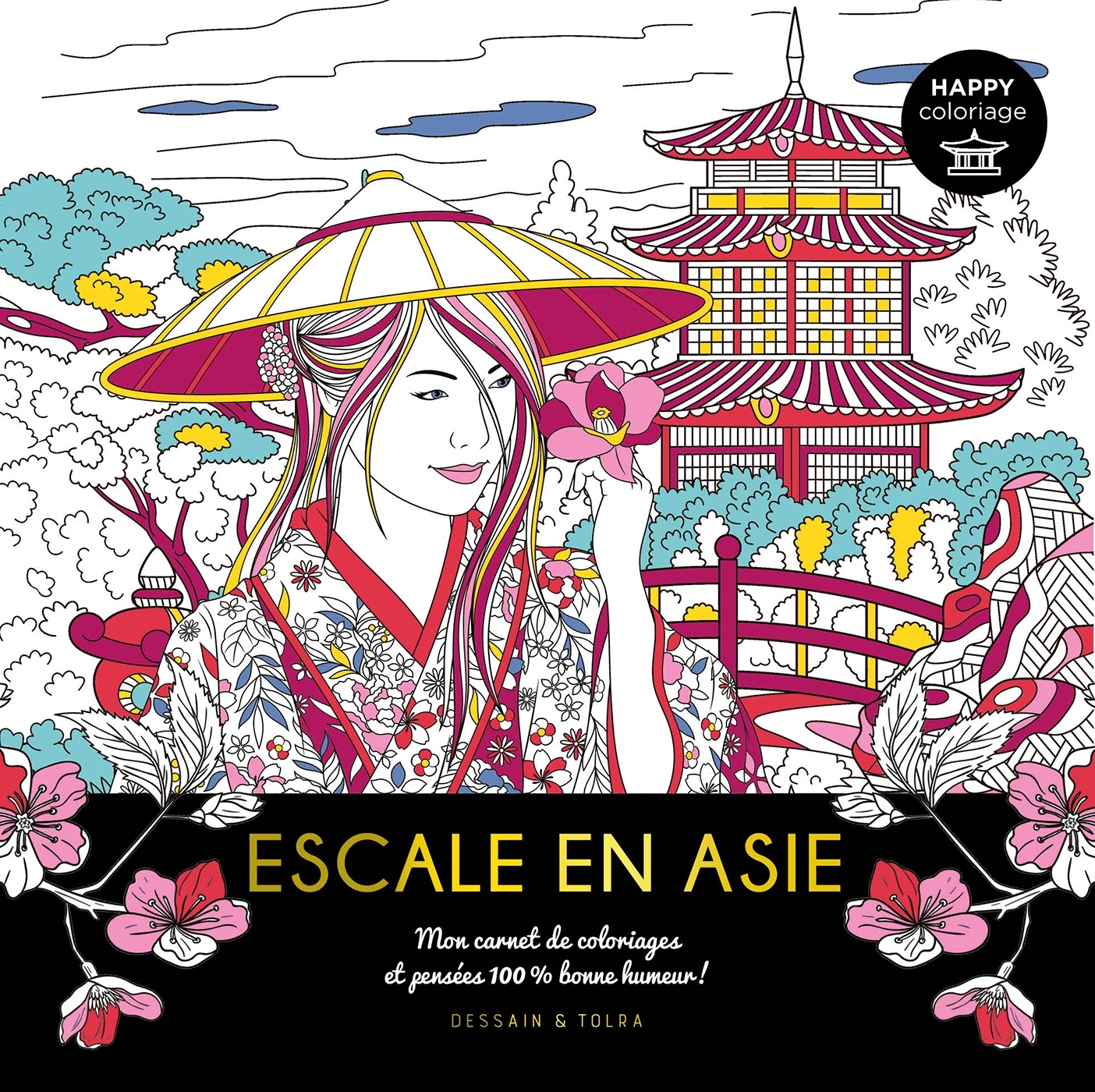 Happy coloriage Escale en Asie - XXX - DESSAIN TOLRA