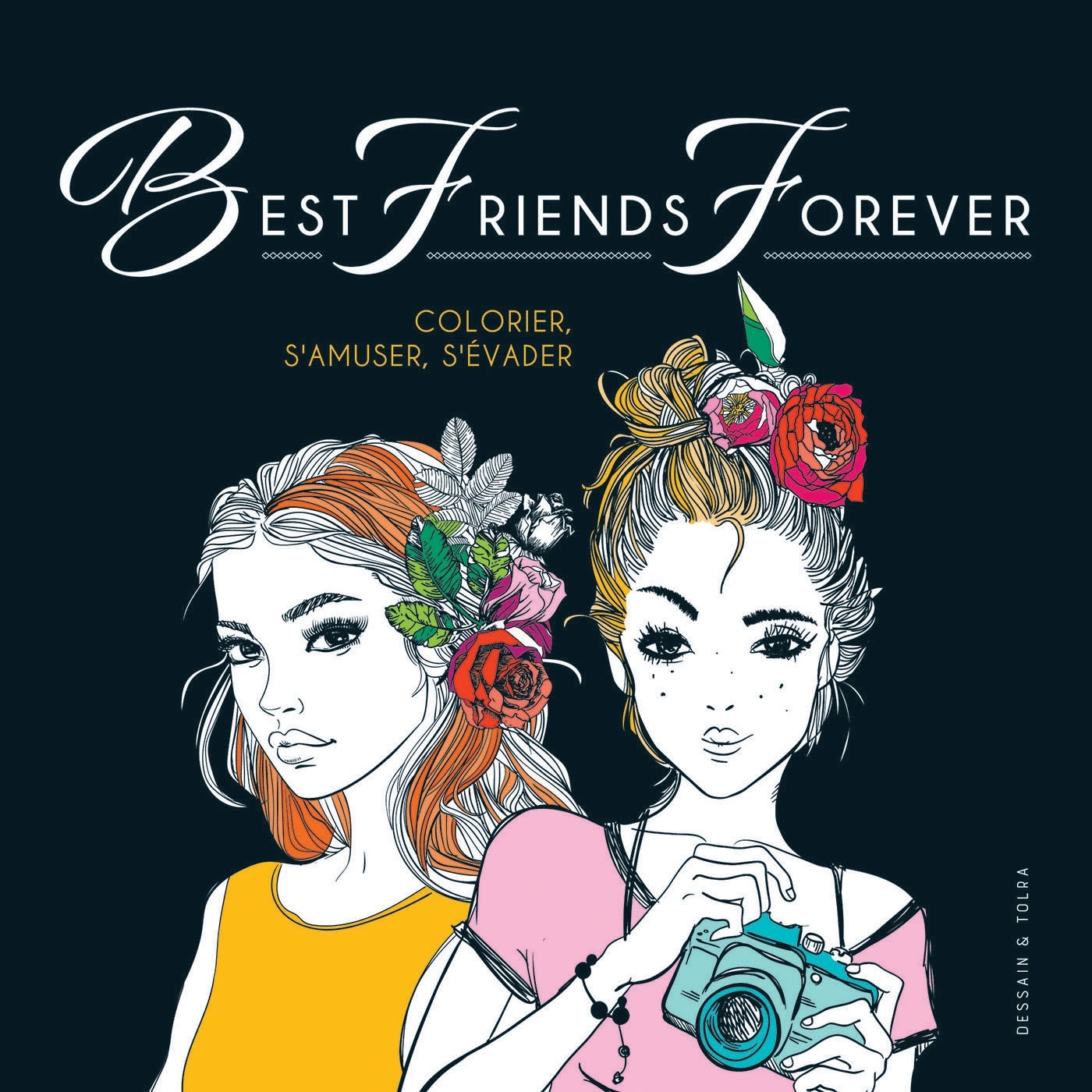 Black coloriage Best friends forever - XXX - DESSAIN TOLRA