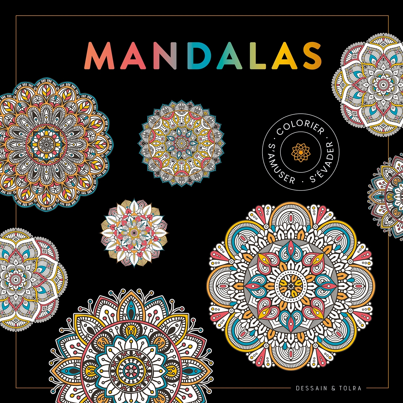 Black coloriage Mandalas - XXX - DESSAIN TOLRA