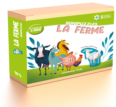 À la ferme - Mini puzzles - Anna Láng - WHITE STAR KIDS