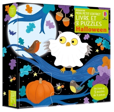 Halloween - Mon petit coffret Livre et 3 puzzles - Jo Rooks - USBORNE