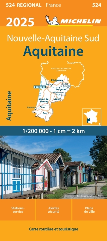 Carte Régionale Aquitaine 2025 - XXX - MICHELIN