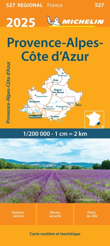 Carte Régionale Provence-Alpes-Côte d'Azur 2025 - XXX - MICHELIN