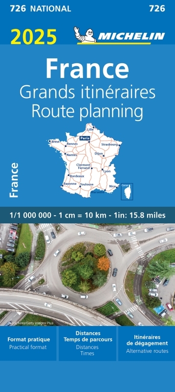 Carte Nationale France - Grands itinéraires 2025 - XXX - MICHELIN