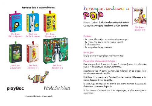 Le croque-couleurs de Pop - Pierrick Bisinski, Alex Sanders - EDL