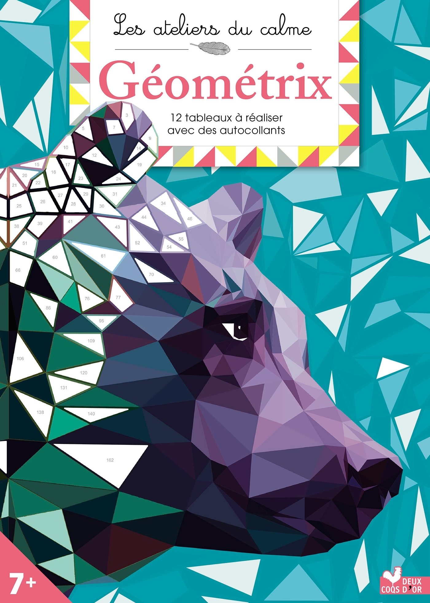 Geometrix - cahier avec autocollants -   - DEUX COQS D OR