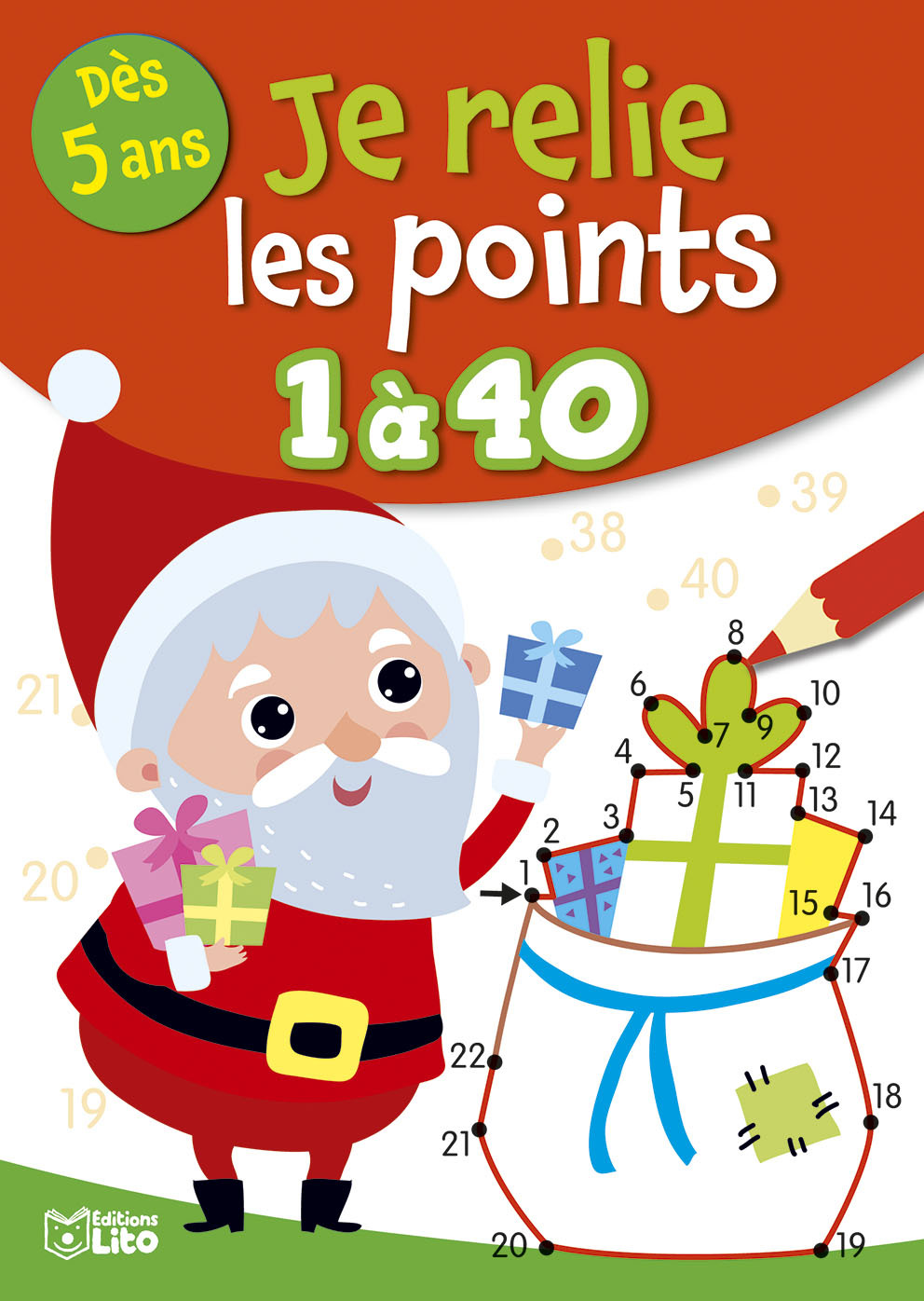 RELIE POINTS DE 1 A 40 NOEL - XXX - LITO