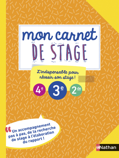 Mon carnet de stage - Colette Gissinger - NATHAN