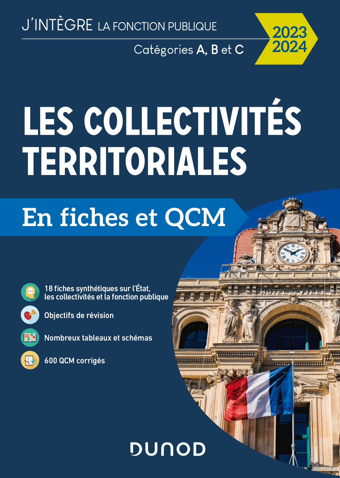 Les collectivités territoriales en fiches et QCM - 2023 2024 - Odile Meyer - DUNOD