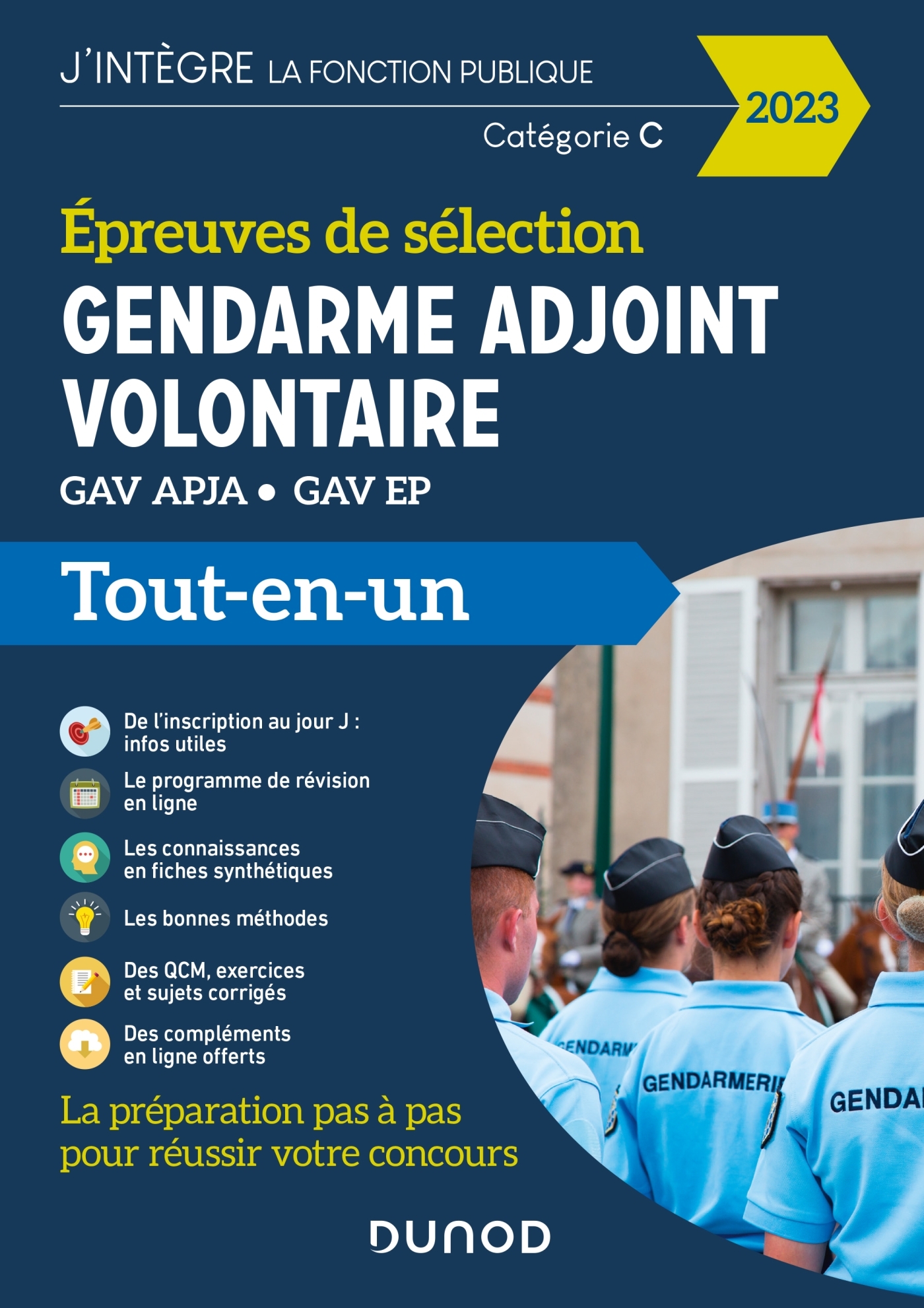 Epreuves de sélection Gendarme adjoint volontaire 2023 - Benoît Priet, Corinne Pelletier, Fabrice Donno, Rémy Plisson - DUNOD